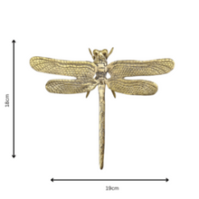 Brass dragonfly home decor. Coffee table decor for coastal boho boheme home aesthetic. Casted from Brass. Style your home with stunning Brass accents while bringing a fun playful touch to your finishing touches 