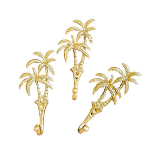 Palm Trees Wall Hook Gold