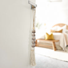 Large shell hanging tassel, with five shells. Boho, Bohemian, coastal home decor