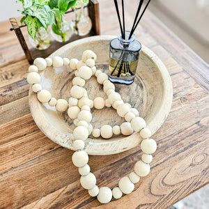 Saiya Wood Bead Garland Long